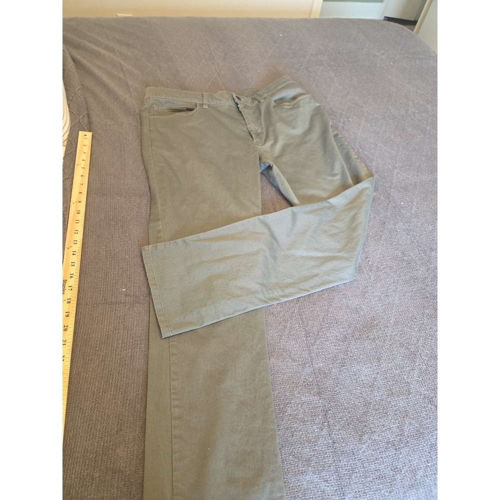 Kenneth Cole Reaction Pants Mens 34x32 Green Chino Straight Leg Casual Cotton